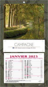 Blocs calendriers publicitaires paysage, Campagne 2