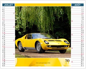 Calendrier personnalisable 2024 - 2 en 1 design car - 480 x 700 mm 4