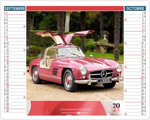 Calendrier personnalisable 2024 - 2 en 1 design car - 480 x 700 mm 5