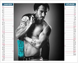 Calendrier personnalisable 2024 - 2 en 1 fatal - 330 x 470 mm 1