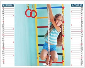 Calendrier personnalisé 2024 - 2 en 1 jeux d'enfants - 330 x 470 mm 5