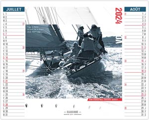 Calendrier personnalisé 2024 - 2 en 1 voile classique - 480 x 700 mm 4