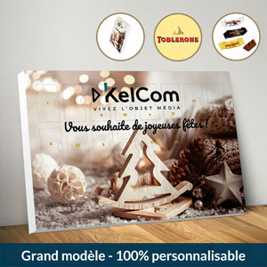 Calendrier de l'avent personnalisable avec chocolat de marques - Business 5