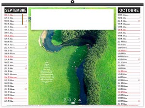 Calendrier illustré 2024 - éco l'eau vue du ciel - 480 x 350 mm 11