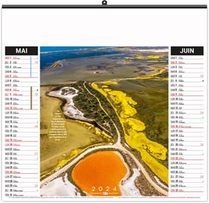 Calendrier illustré 2024 - éco l'eau vue du ciel - 480 x 350 mm 3