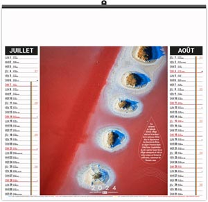 Calendrier illustré 2024 - éco l'eau vue du ciel - 480 x 350 mm 4