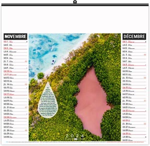 Calendrier illustré 2024 - éco l'eau vue du ciel - 480 x 350 mm 6