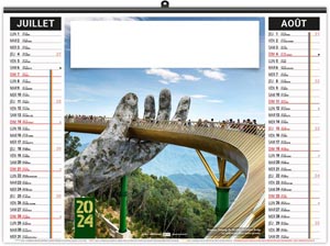 Calendrier illustré 2024 - éco tous sur le pont - 480 x 350 mm 10
