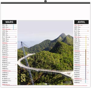 Calendrier illustré 2024 - éco tous sur le pont - 480 x 350 mm 2