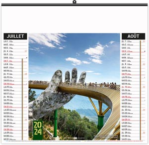 Calendrier illustré 2024 - éco tous sur le pont - 480 x 450 mm 4