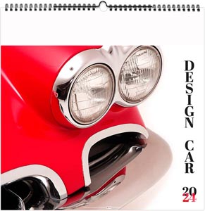 Calendrier illustré 2024 - design car - 330 x 330 mm 1