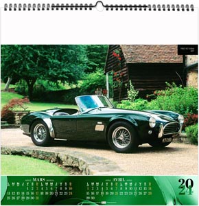 Calendrier illustré 2024 - design car - 330 x 330 mm 5