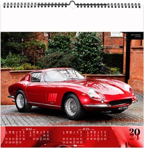 Calendrier illustré 2024 - design car - 330 x 330 mm 6