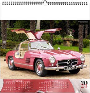 Calendrier illustré 2024 - design car - 330 x 330 mm 8