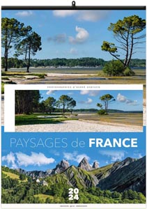 Calendrier illustré 2024 - paysages de france - 300 x 420 mm 1