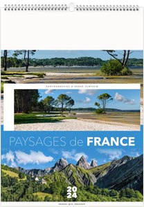 Calendrier illustré 2024 - paysages de france - 300 x 420 mm 2