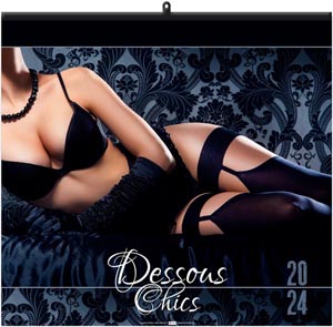 Calendrier illustré 2024 - dessous chics - 330 x 315 mm 1