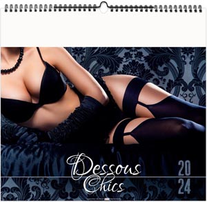 Calendrier illustré 2024 - dessous chics - 330 x 315 mm 3