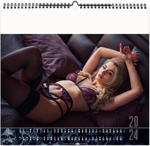 Calendrier illustré 2024 - dessous chics - 330 x 315 mm 5