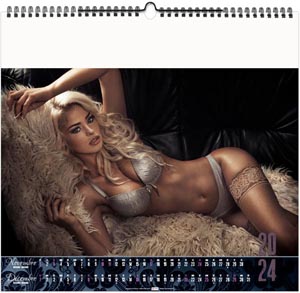 Calendrier illustré 2024 - dessous chics - 330 x 315 mm 9