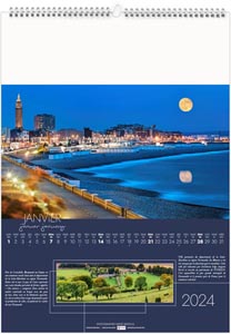 Calendrier illustré 2024 - patrimoine de france - 300 x 420 mm 2