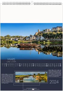 Calendrier illustré 2024 - patrimoine de france - 300 x 420 mm 4