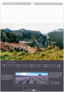 Calendrier illustré 2024 - patrimoine de france - 300 x 420 mm 7