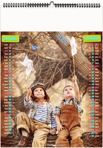 Calendrier illustré 2024 - jeux d'enfants - 330 x 490 mm 8