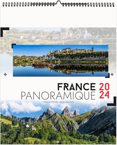 Calendrier illustré 2024 - la france panoramique - 480 x 580 mm 1