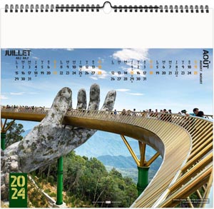 Calendrier illustré 2024 - tous le pont - 330 x 315 mm 6