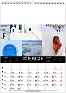 calendrier mural couleurs voyage - 240 x 330 mm 11