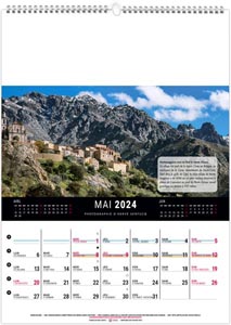 calendrier mural france panoramique - 240 x 330 mm 4