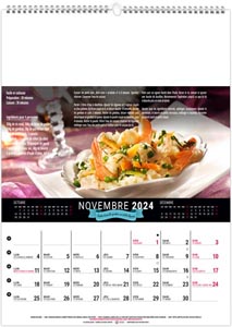 calendrier mural recettes gourmandes - 240 x 330 mm 10