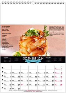calendrier mural recettes gourmandes - 240 x 330 mm 11