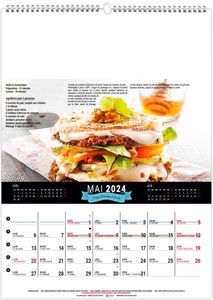calendrier mural recettes gourmandes - 240 x 330 mm 4
