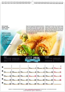 calendrier mural recettes gourmandes - 240 x 330 mm 7