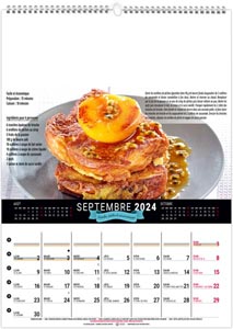 calendrier mural recettes gourmandes - 240 x 330 mm 8