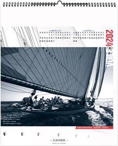 Calendrier illustré 2024 - voile classique - 330 x 400 mm 4