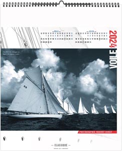 Calendrier illustré 2024 - voile classique - 330 x 400 mm 5