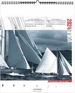 Calendrier illustré 2024 - voile classique - 330 x 400 mm 7