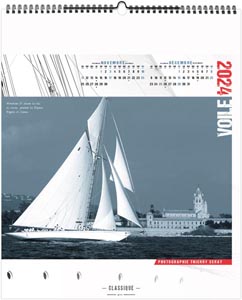 Calendrier illustré 2024 - voile classique - 330 x 400 mm 8