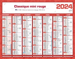 Calendrier publicitaire , Classique Mini 2