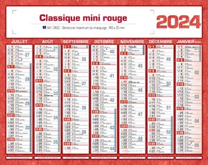 Calendrier publicitaire , Classique Mini 3