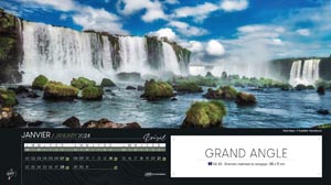 Calendrier publicitaire feuillets grand angle, Grand-angle 2