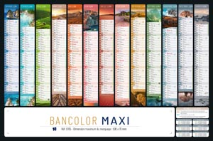 Calendrier publicitaire personnalisé, Maxi Horizons