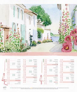 Calendrier publicitaire vide poches, Blythe Scott 4