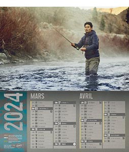 Calendrier publicitaire vide poches chasse et pèche, Nature Chasse et Pèche 1