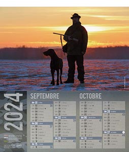 Calendrier publicitaire vide poches chasse et pèche, Nature Chasse et Pèche 4