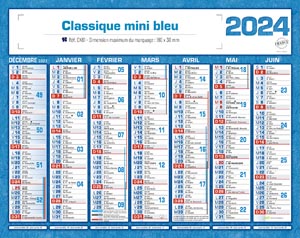 Calendrier publicitaire , Classique Mini