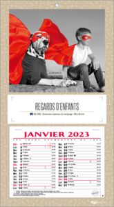 Calendrier publicitaires enfants,Regards d'Enfants 2